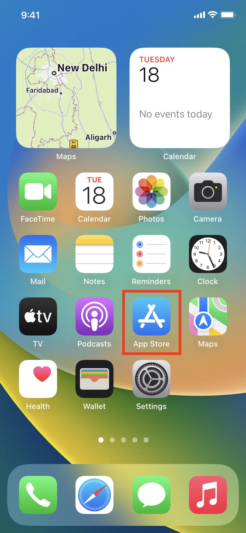 App Store on iPhone home screen