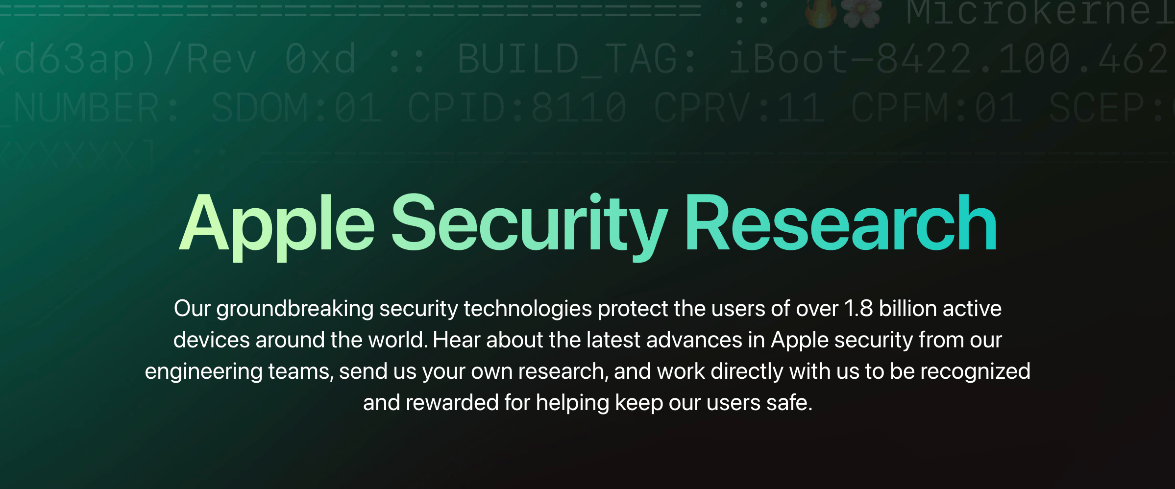 Apple Security Research website for 2022.