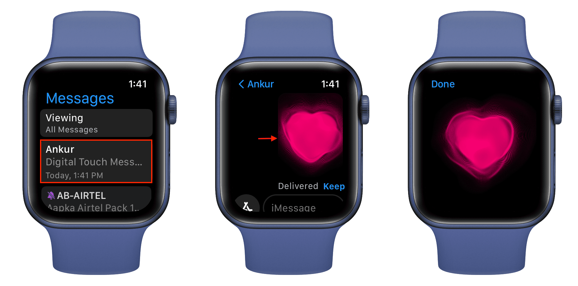 How to view Digital Touch messages on Apple Watch