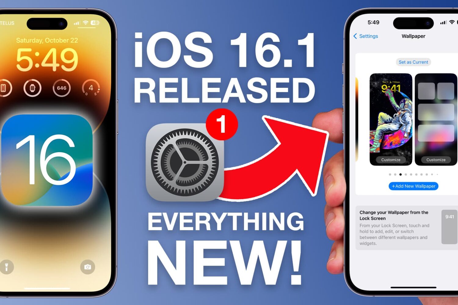 New iOS 16.1 features
