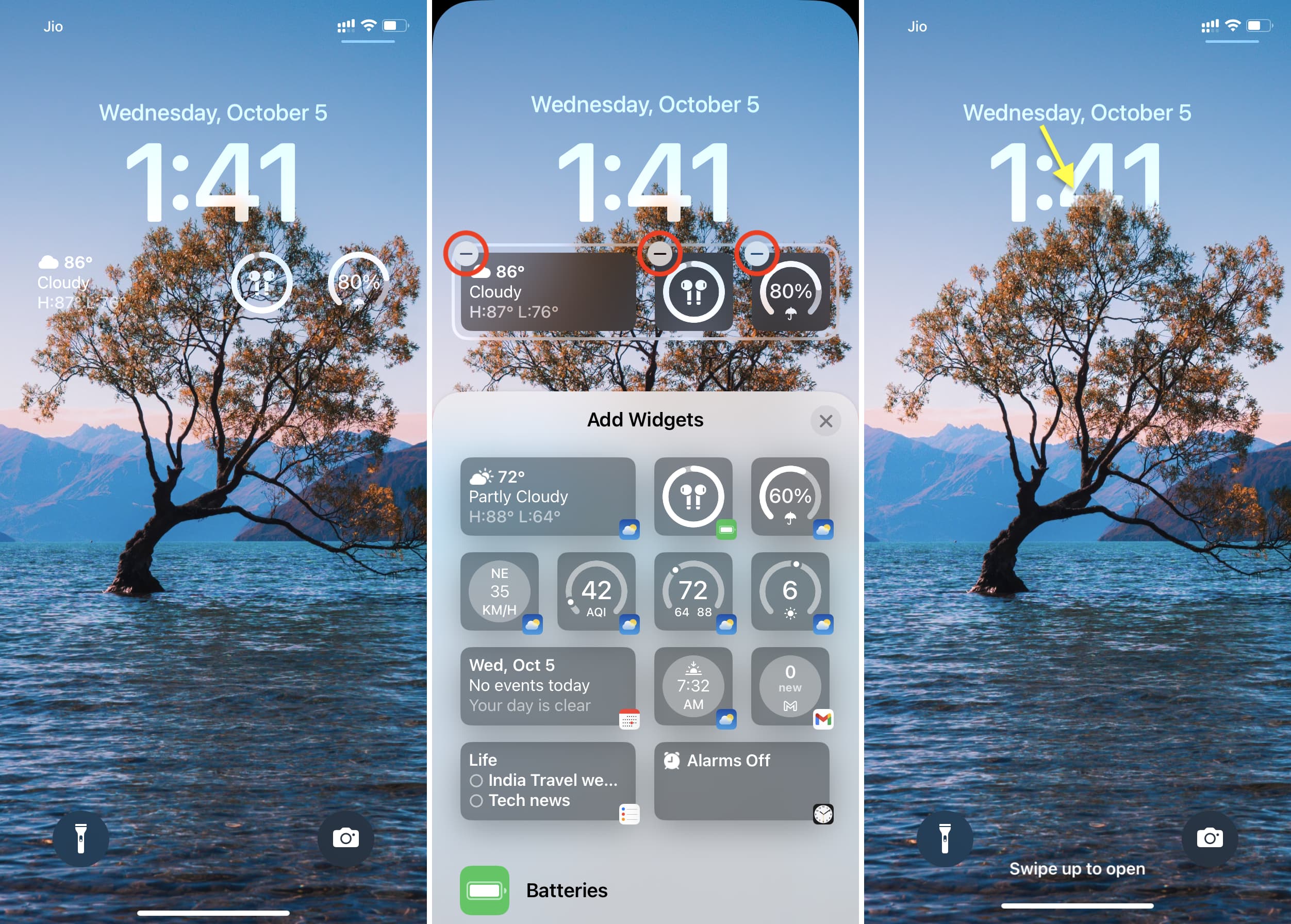 Remove widgets from iOS 16 Lock Screen for Depth Effect to work on iPhone