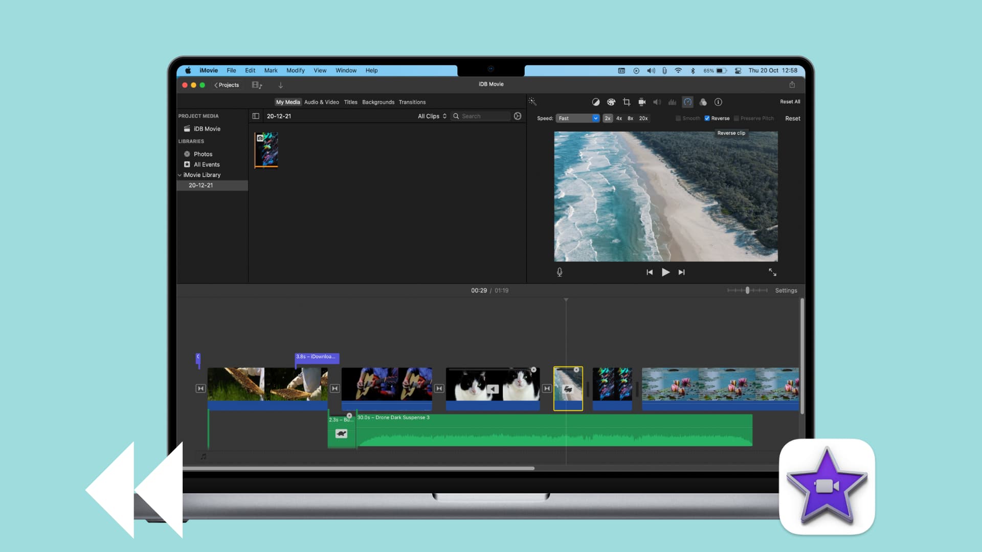 how to clip videos on imovie