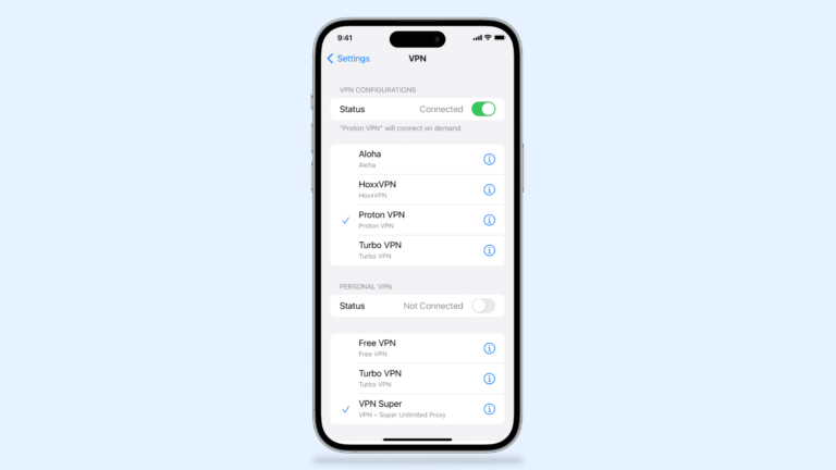 how to uninstall vpn on iphone