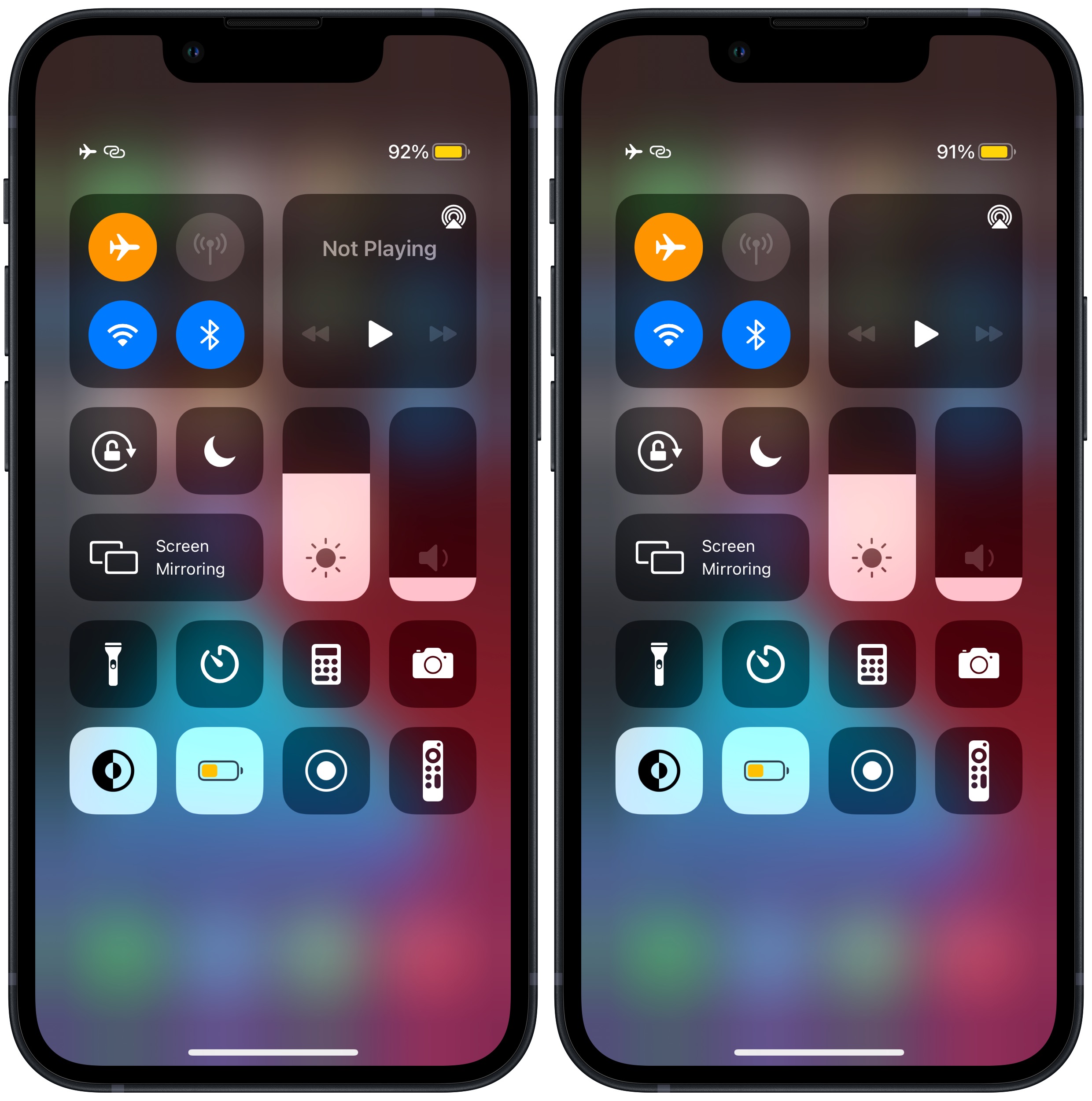 Remove the ‘Not Playing’ text from Control Center’s Now Playing widget with this tweak
