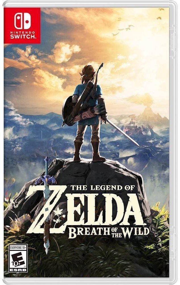 The Legend of Zelda: Breath of the Wild game cover artwork.
