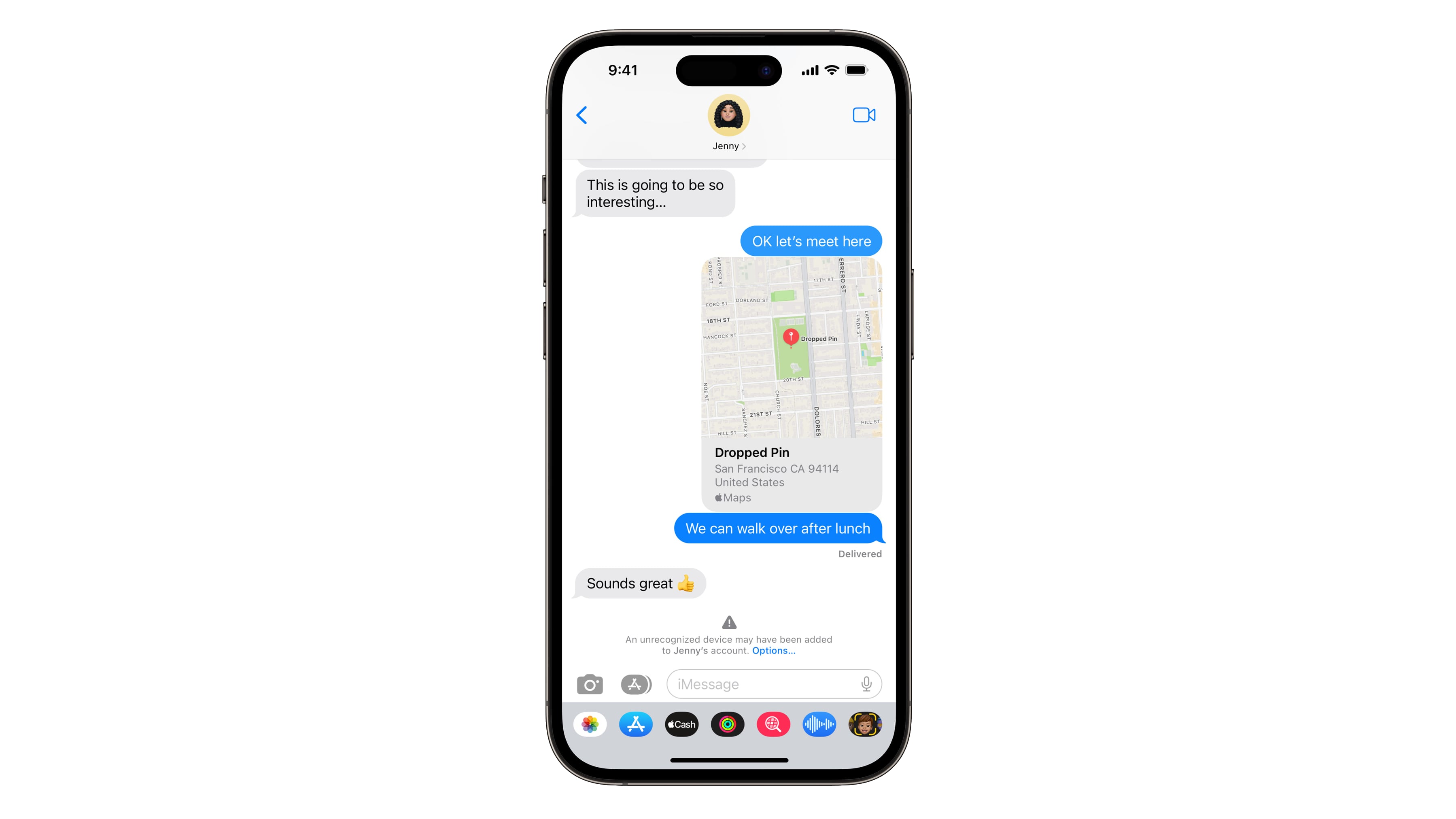 iPhone screenshot showcasing the iMessage Contact Key Verification feature in iOS 16.2