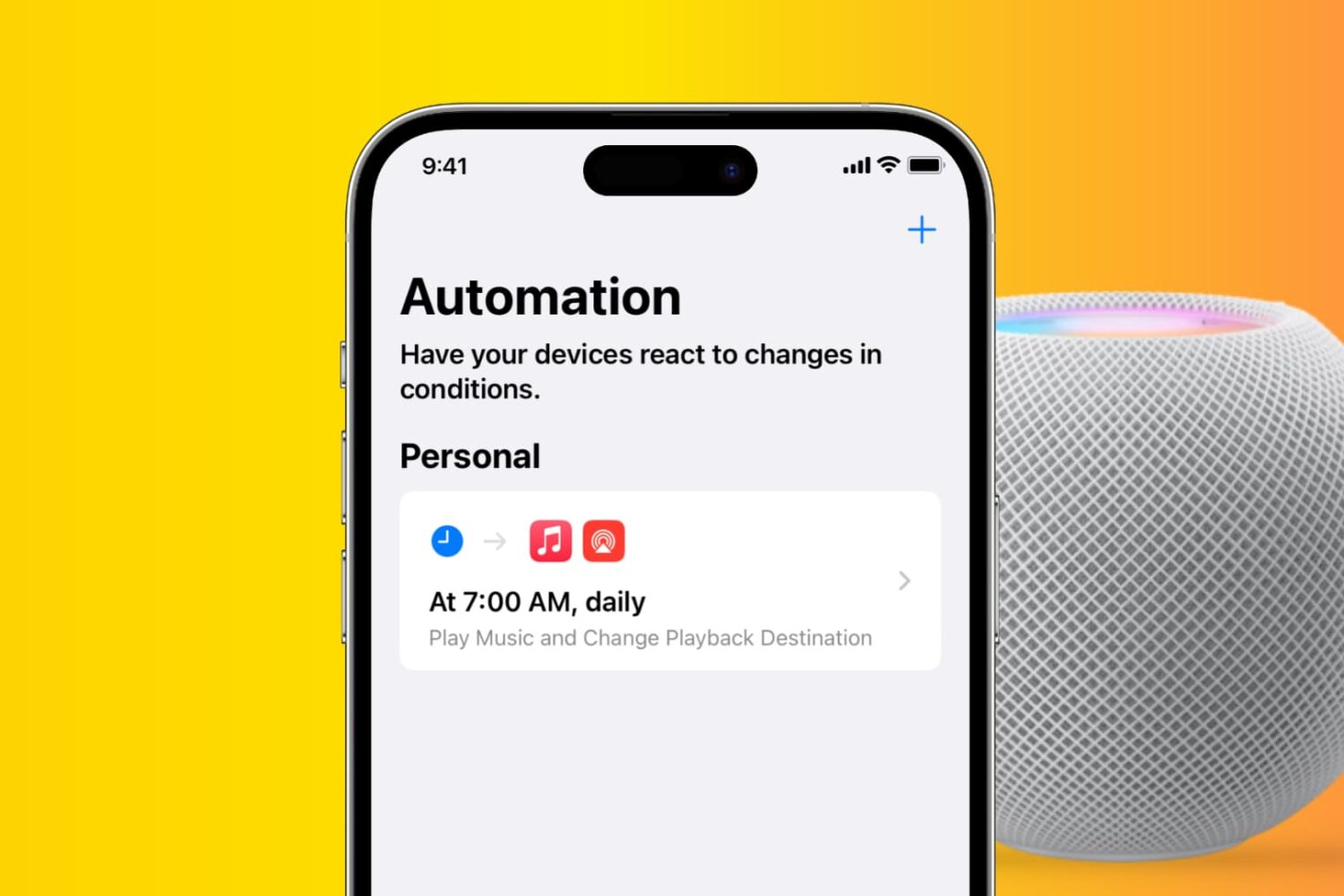 Automation to play music on HomePod