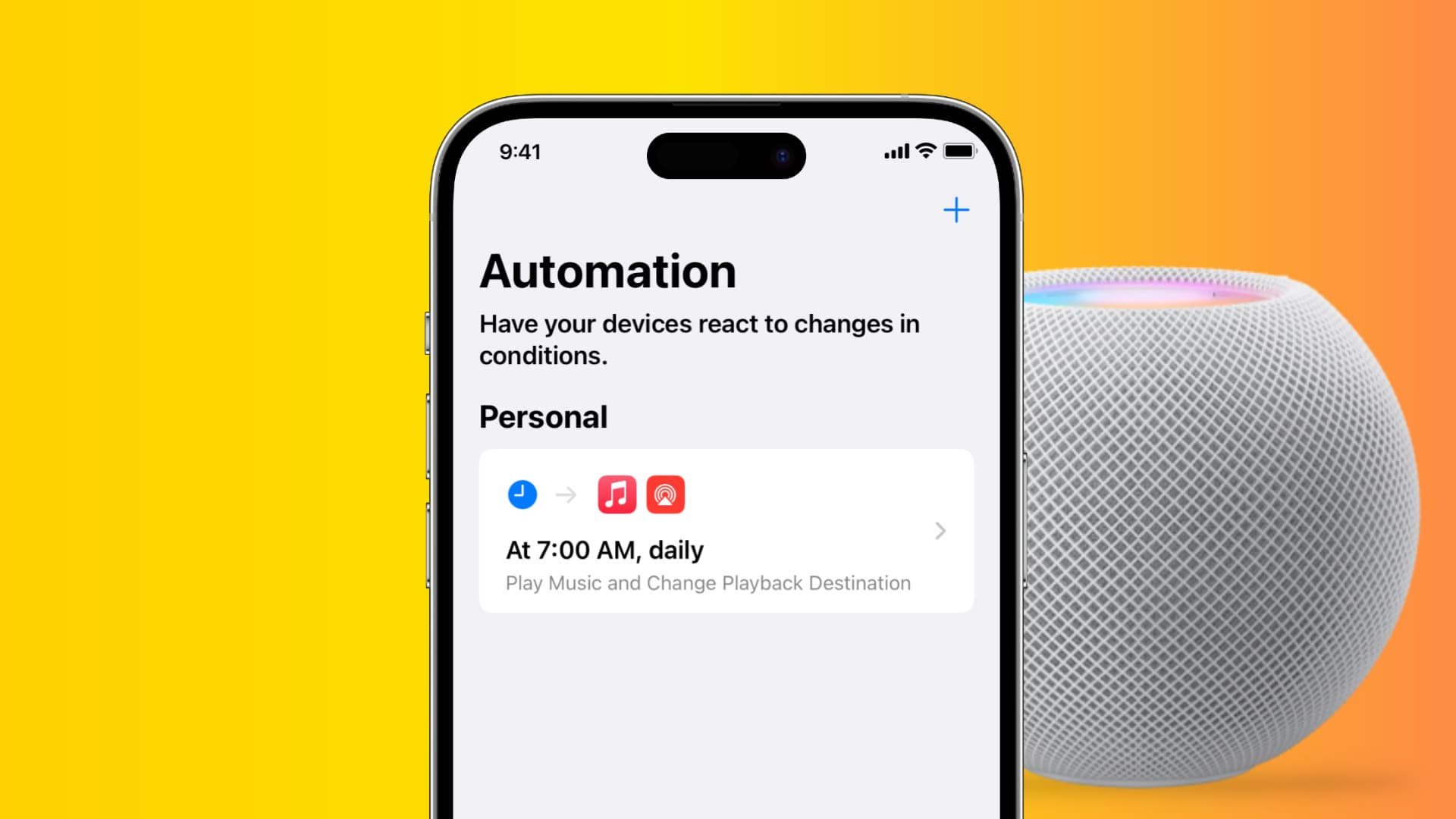 Automation to play music on HomePod