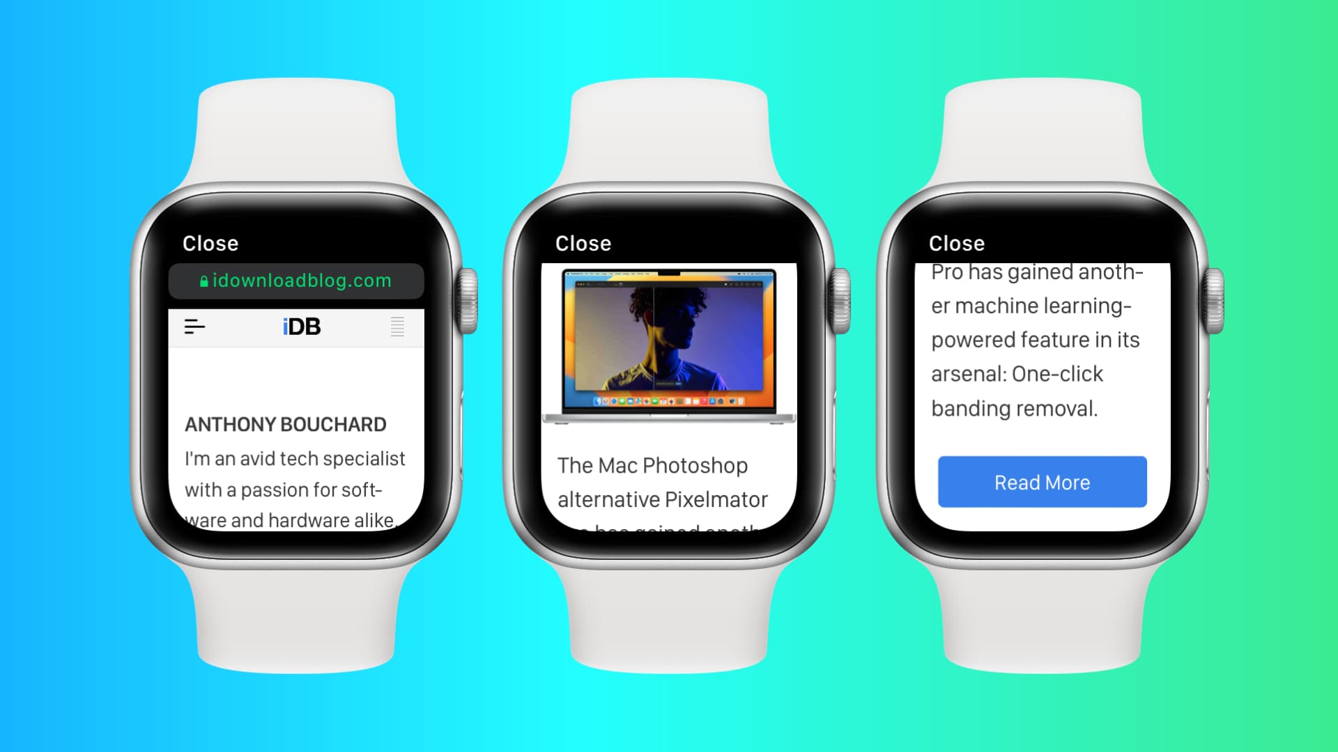 Browsing the web on Apple Watch