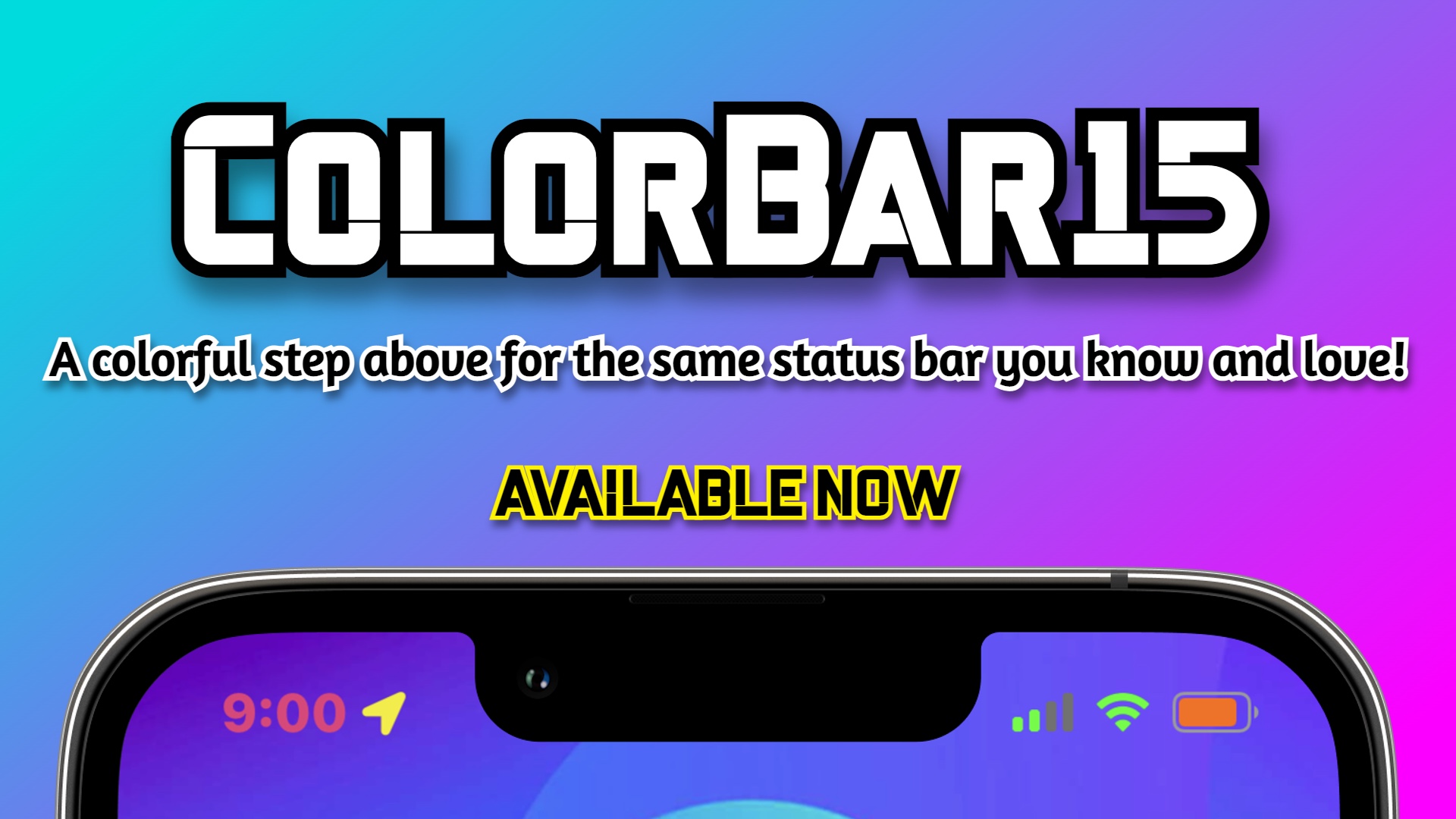 Colorize your jailbroken iOS 15 device’s Status Bar with ColorBar15.