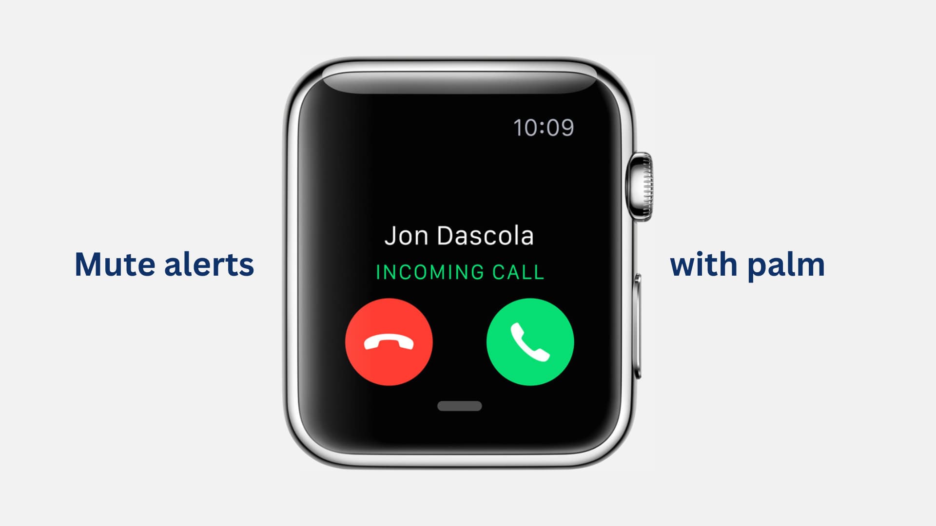 Cover Apple Watch to mute alerts