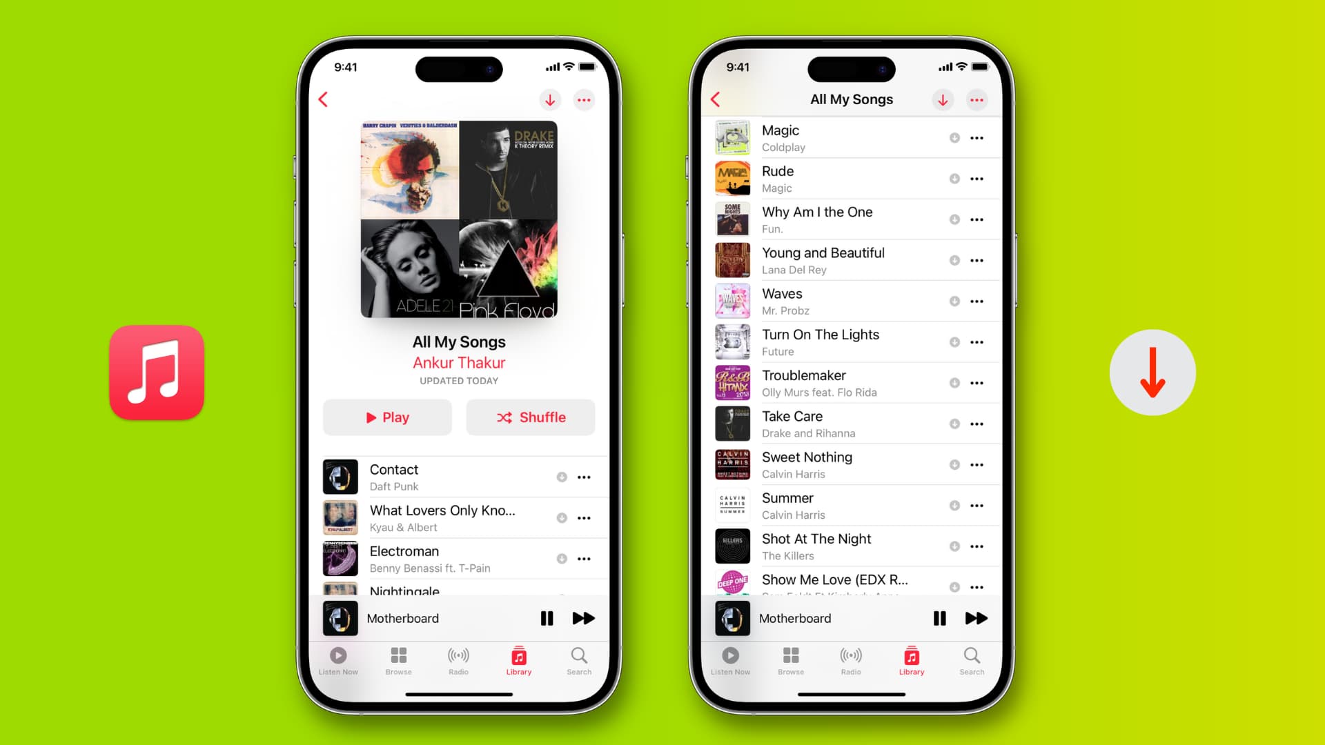 Download all Apple Music songs to your iPhone