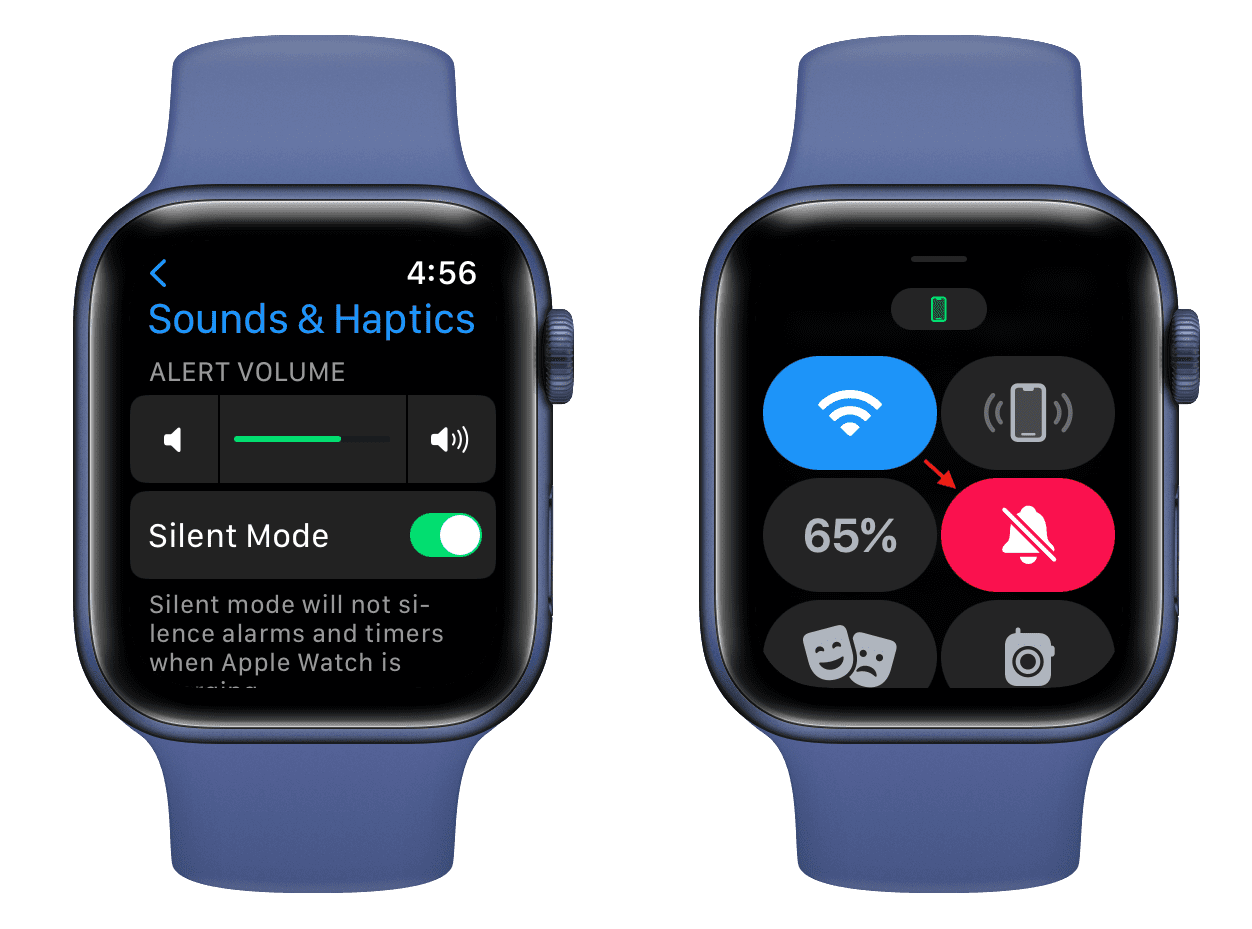 Enable Silent Mode on Apple Watch