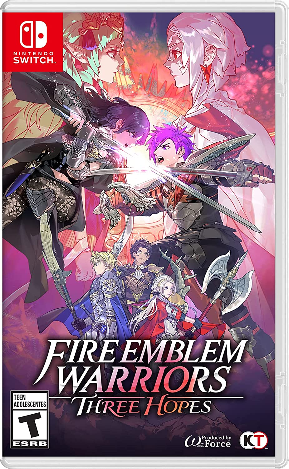 Fire Emblem Warriors: Three Hopes Nintendo Switch game artwork.