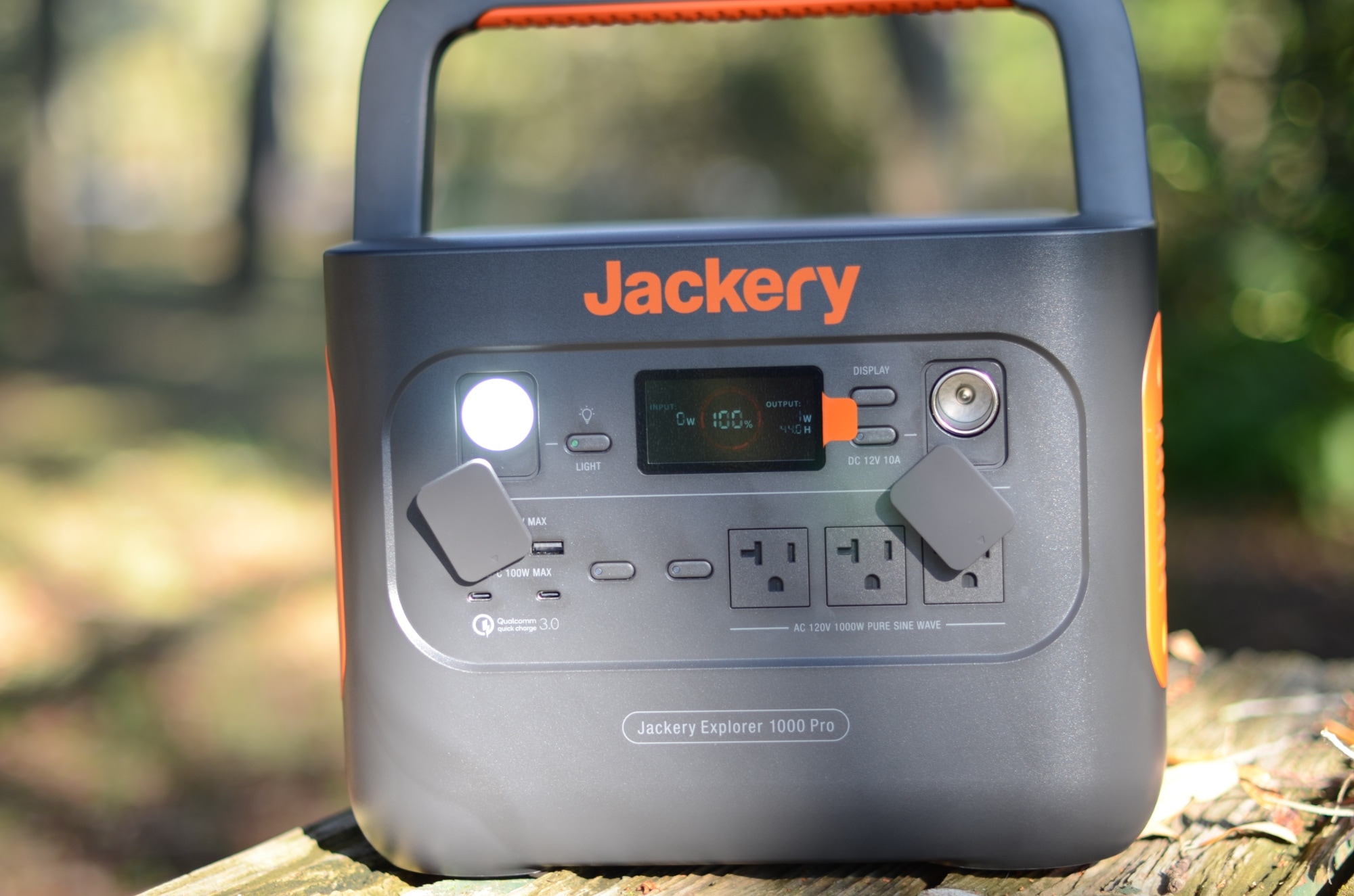 Jackery Solar Generator 1000 Pro front I/O.