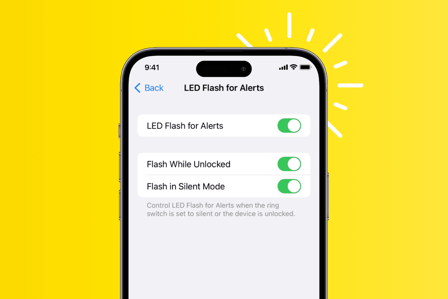 LED Flash for Alerts on iPhone
