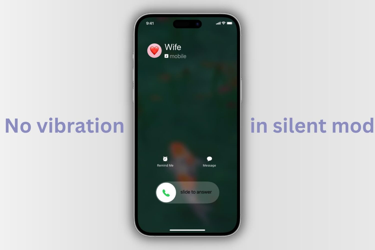 No vibration in silent mode on iPhone