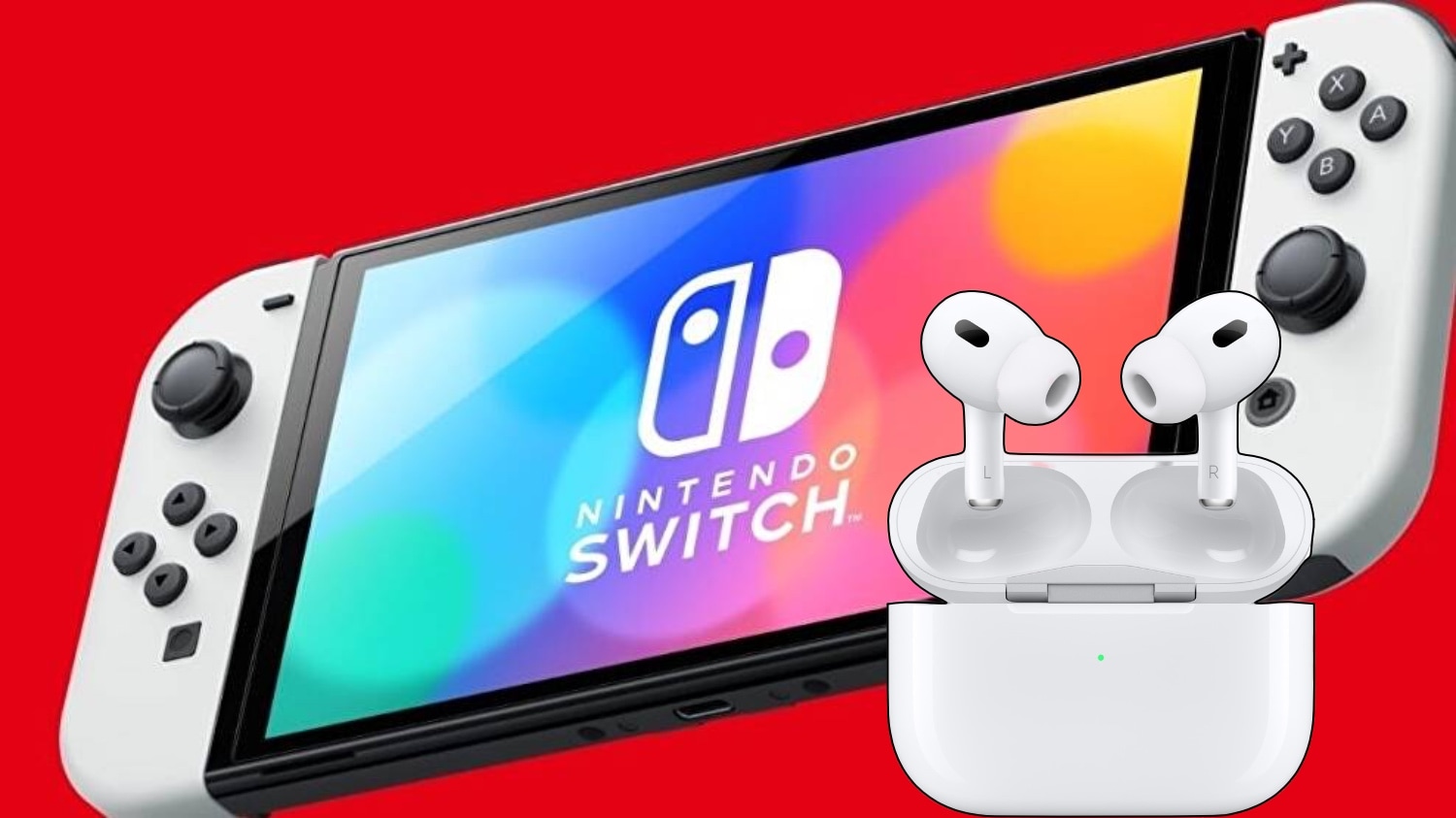 Pairing AirPods with Nintendo Switch.