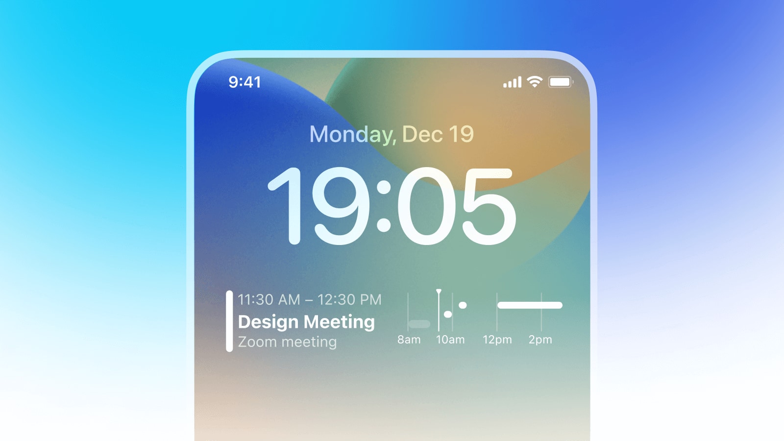Marketing image showcasing the calendar widgets Spark for iPhone