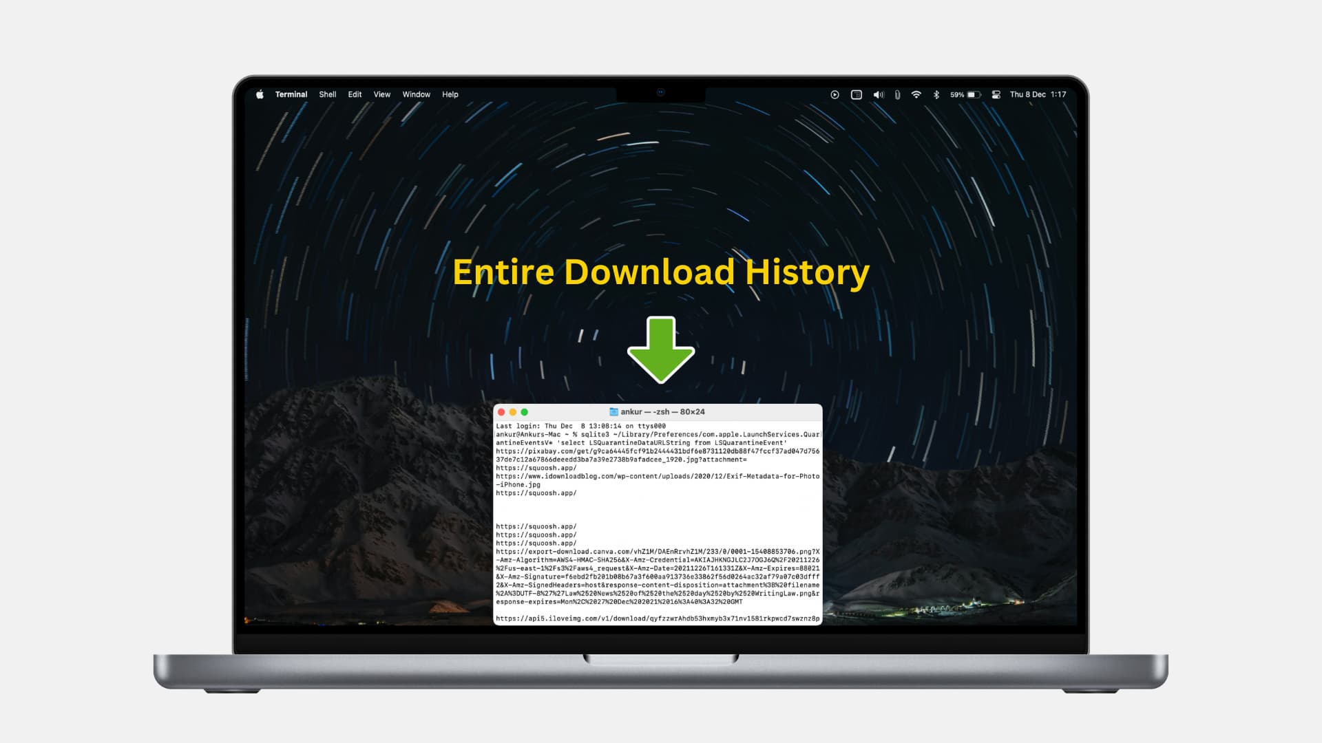See the entire download history of your Mac