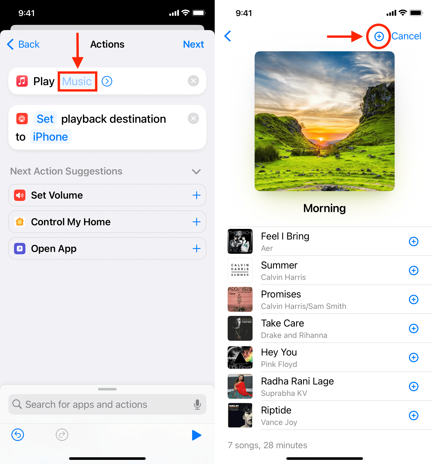 Select playlist you want to auto-play on HomePod