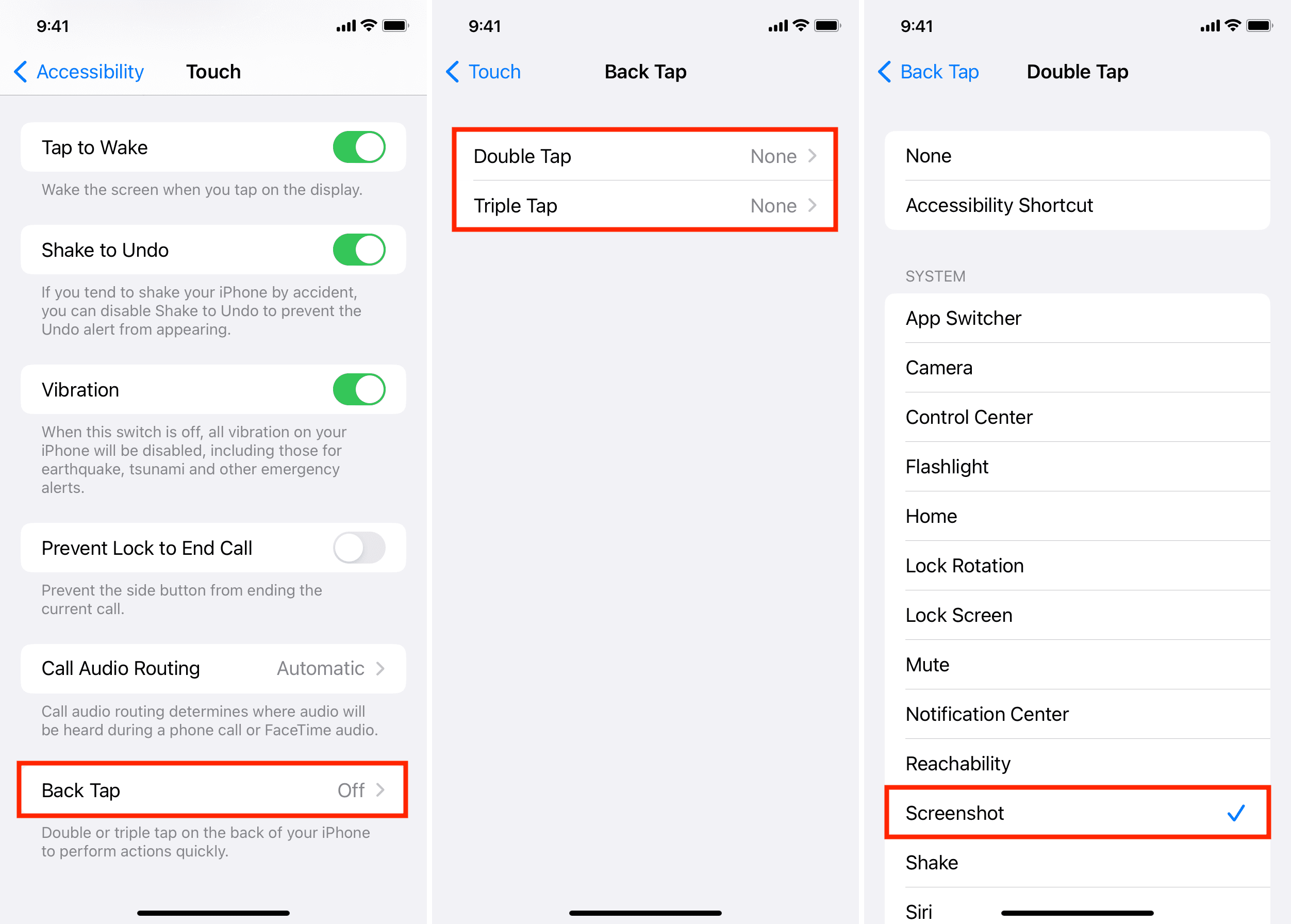 Set up Back Tap on iPhone