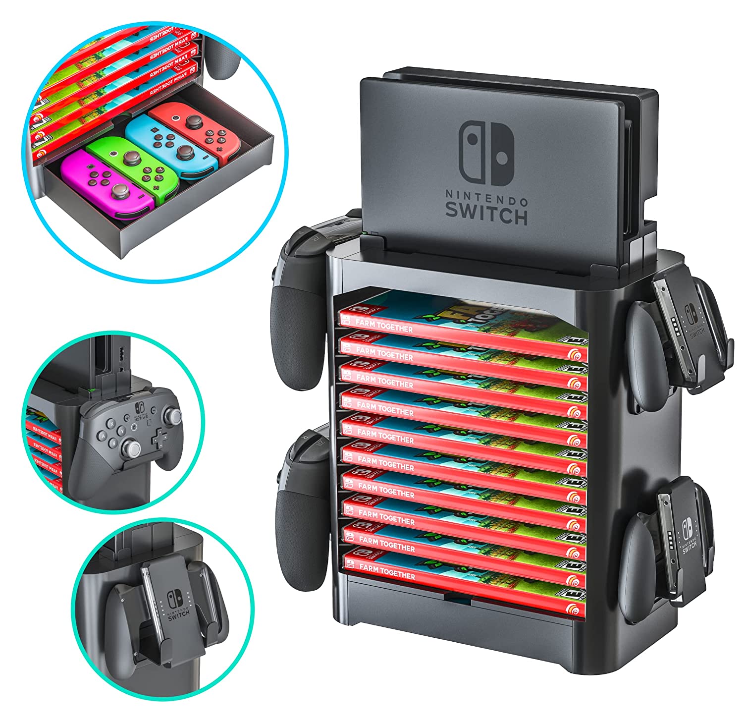 Skywin Game Storage Tower for Nintendo Switch.
