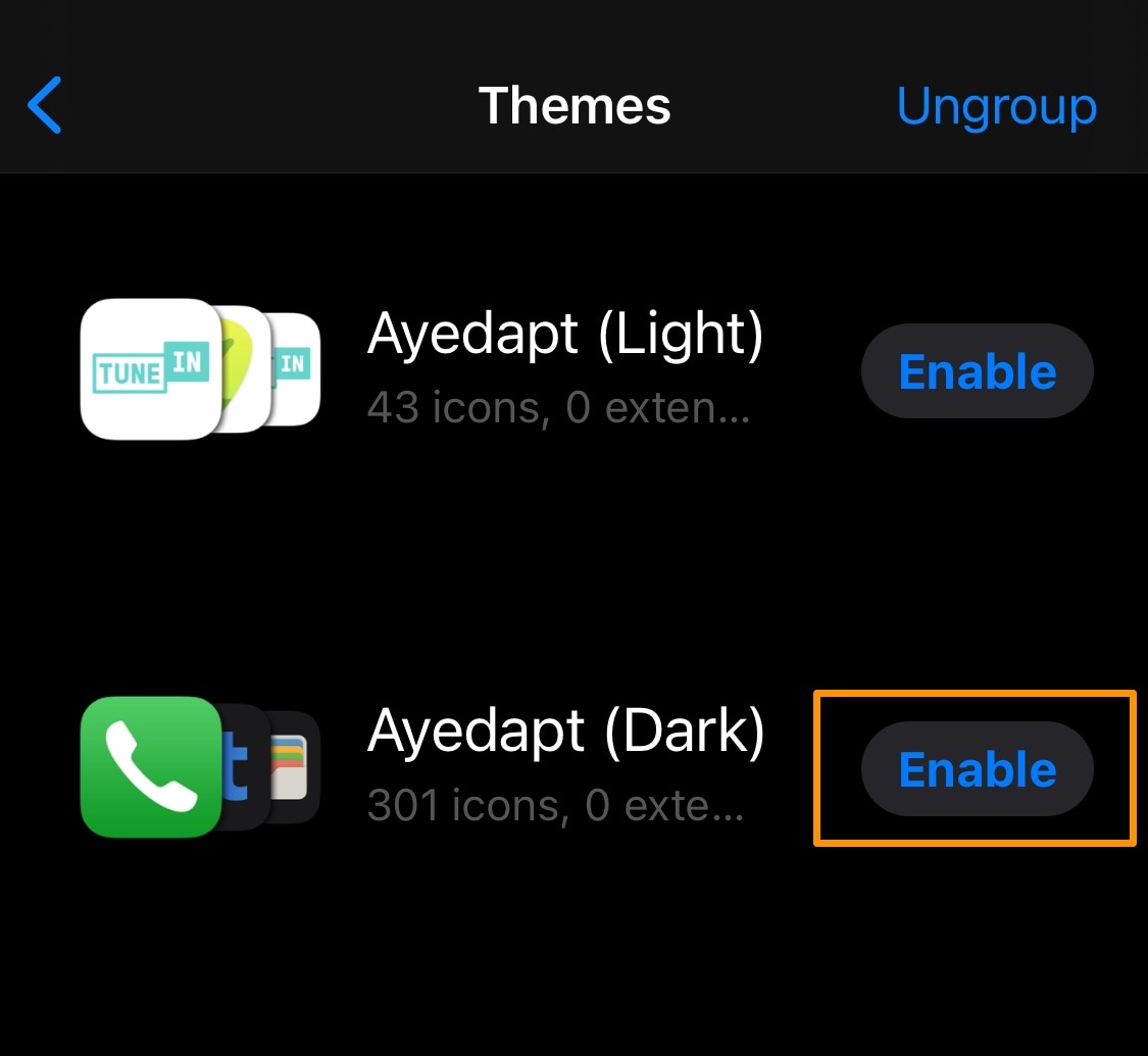 Enable a theme in the SnowBoard preference pane.