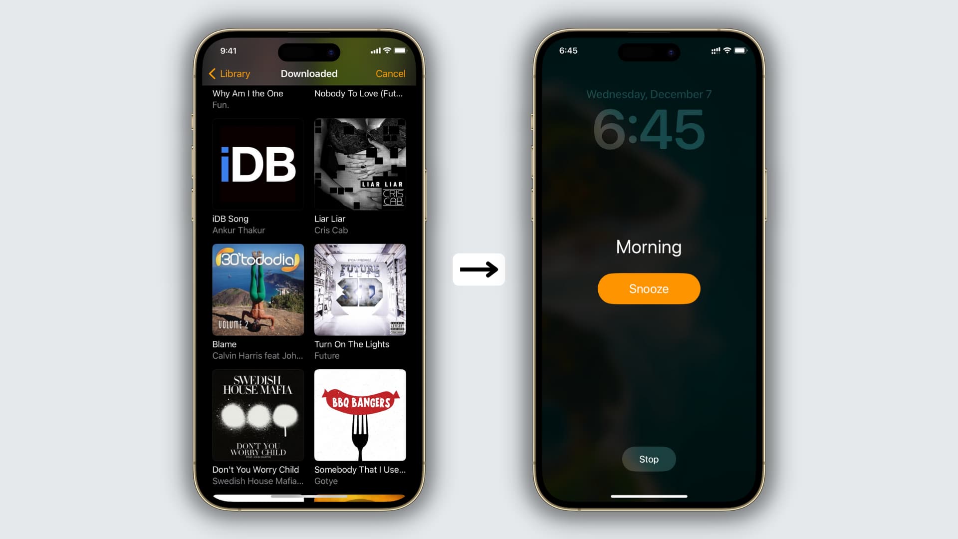 Set your favorite song as alarm tone on iPhone