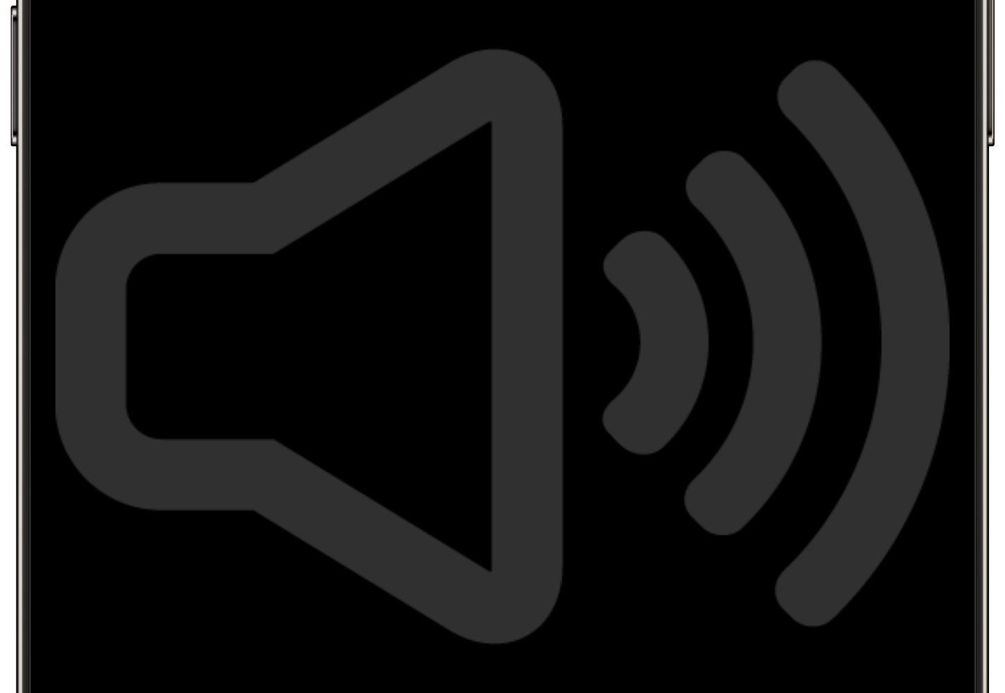 A sound logo on an iPhone.