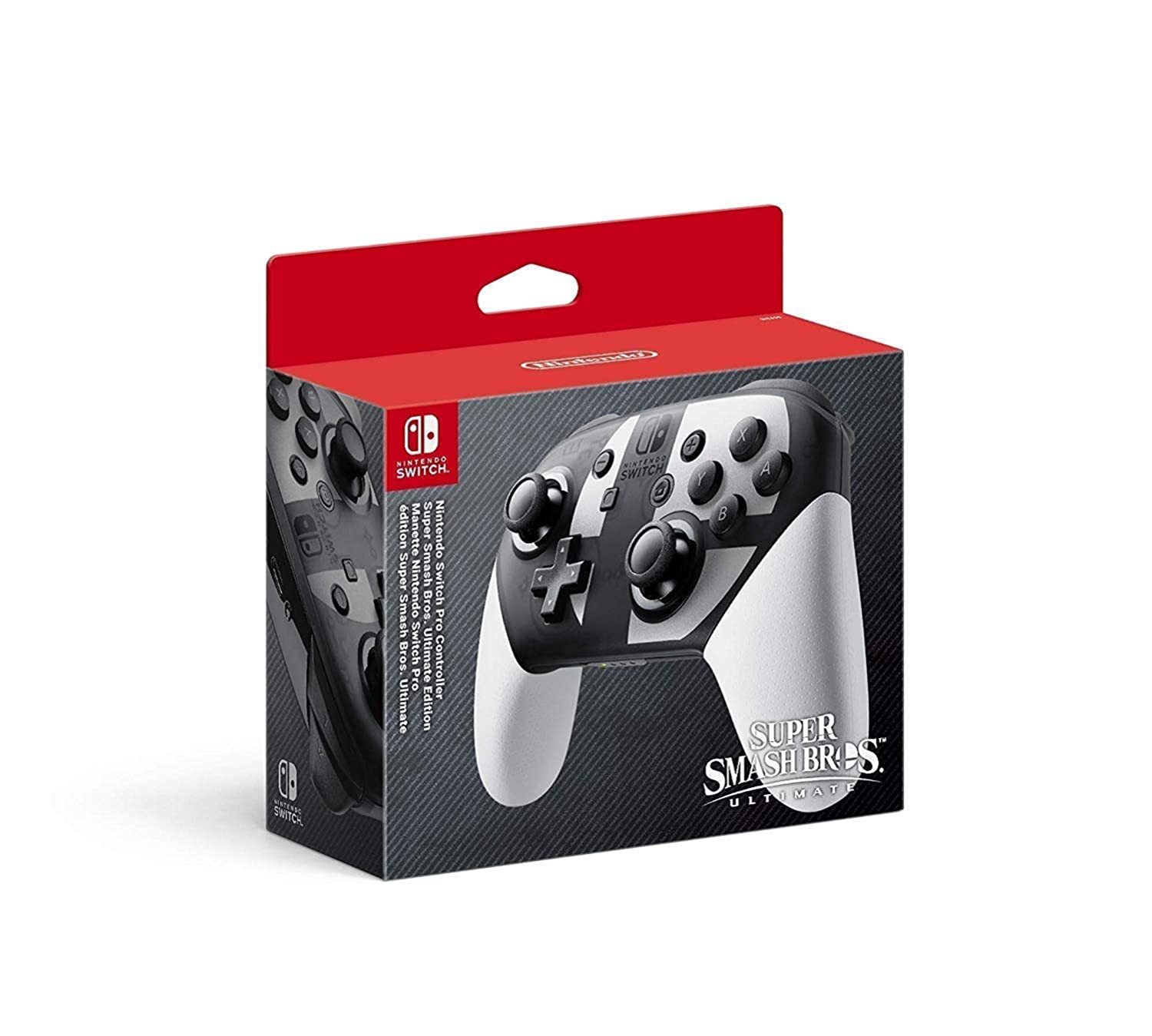 Nintendo Switch Pro Controller Super Smash Bros Edition.