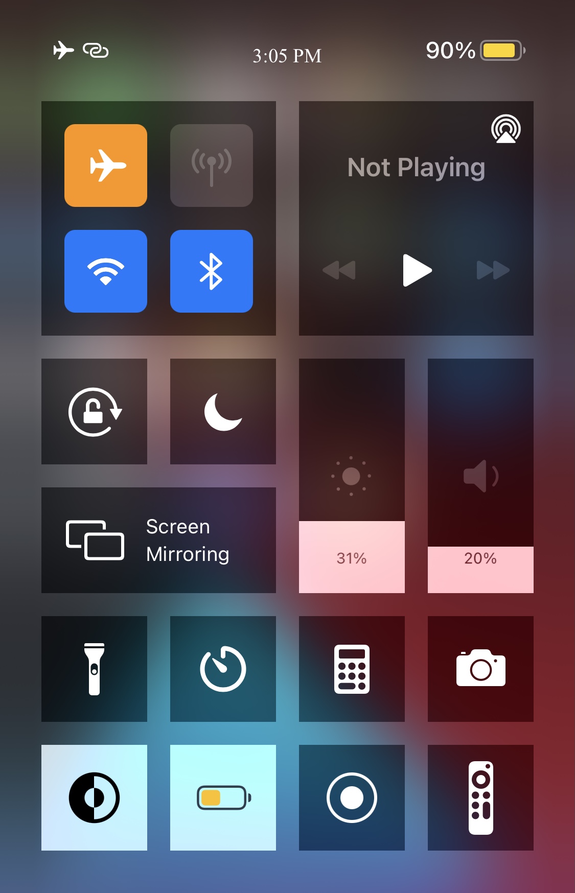 Change how Control Center looks with ccSquare