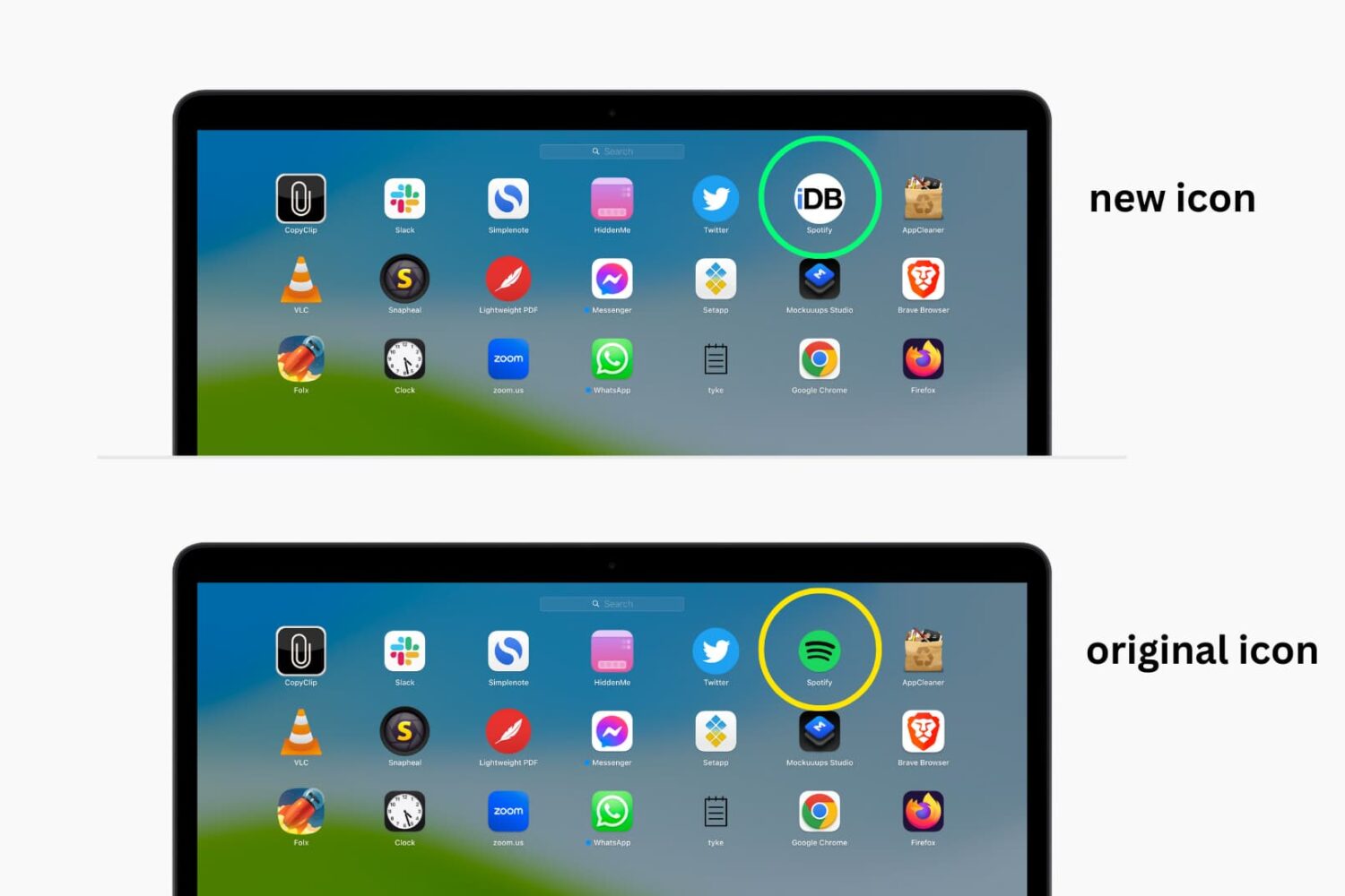 Change app icon on Mac