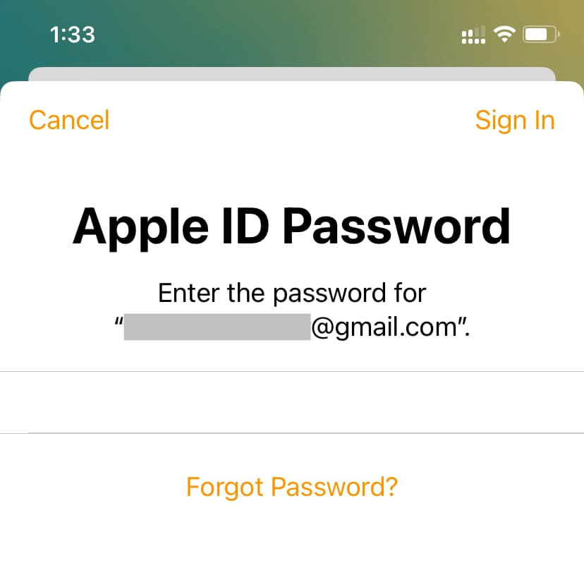 Enter Apple ID password in Home app on iPhone