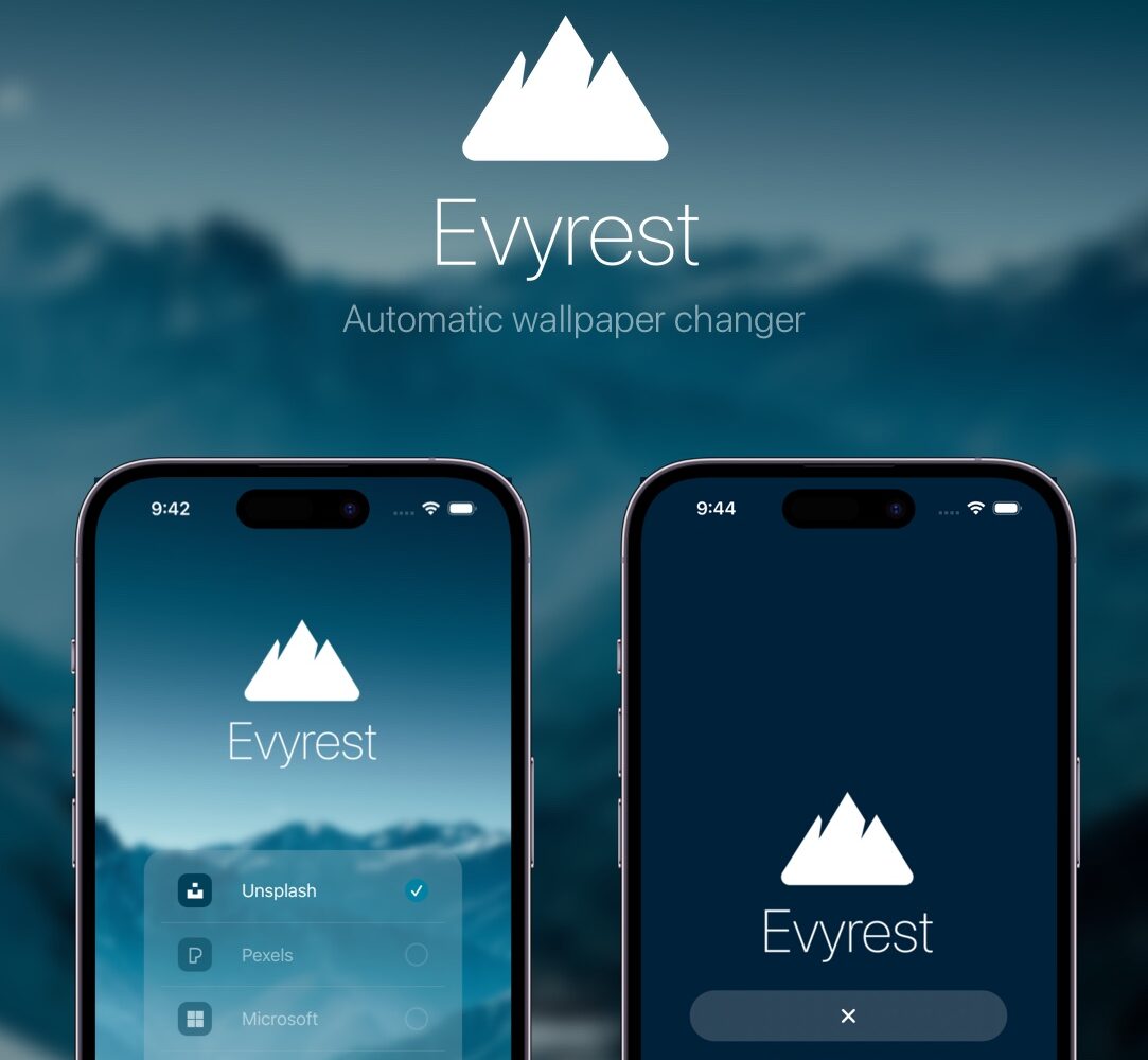 Evyrest automatic wallpaper changer for Jailbroken devices and TrollStore.