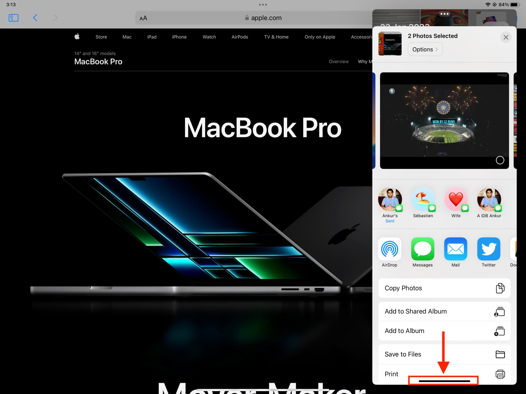 Swipe up and pause on Slide Over Home indicator to see all open floating windows on iPad