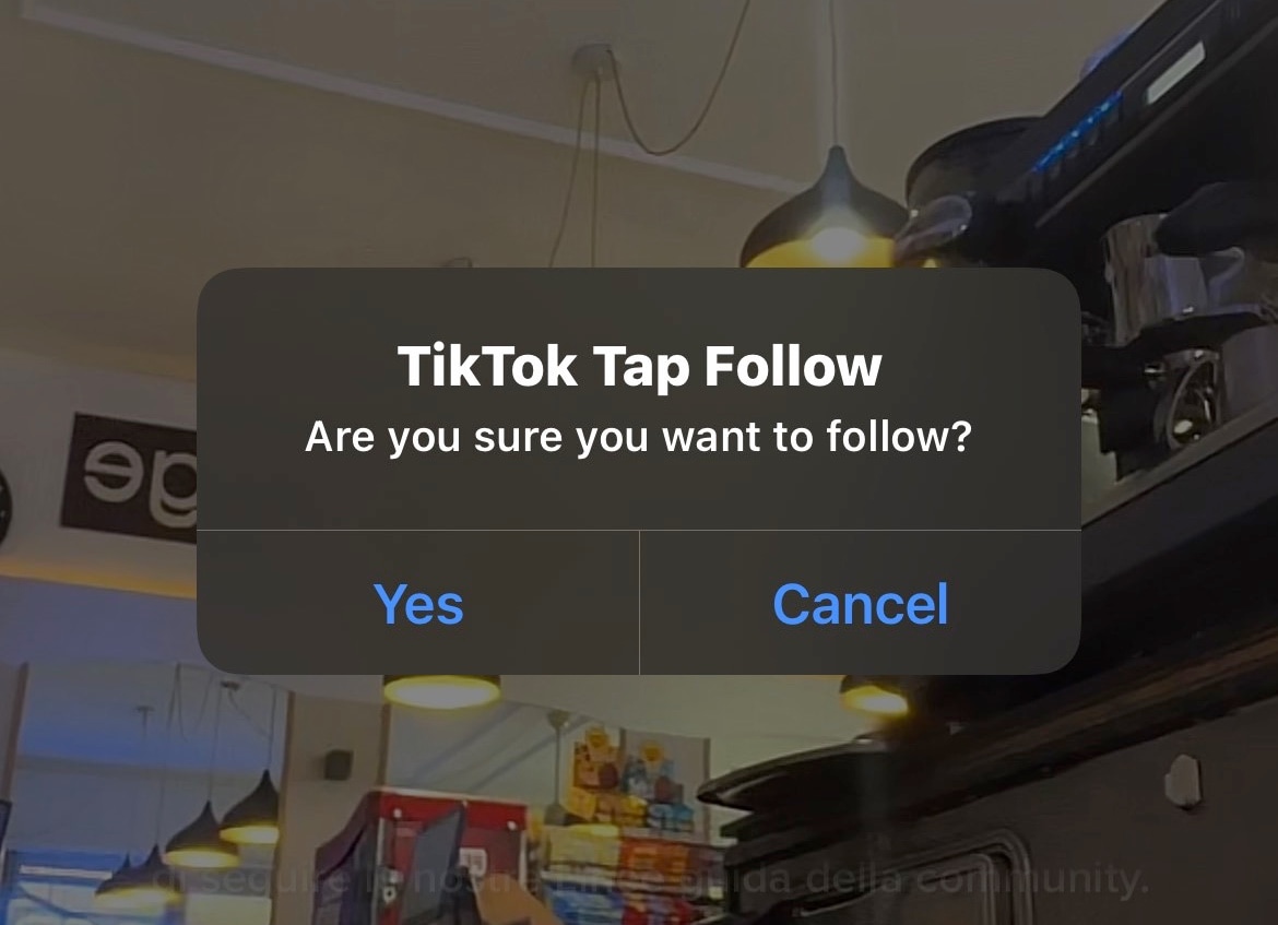 This tweak makes you confirm before following someone in TikTok’s Live Streaming interface