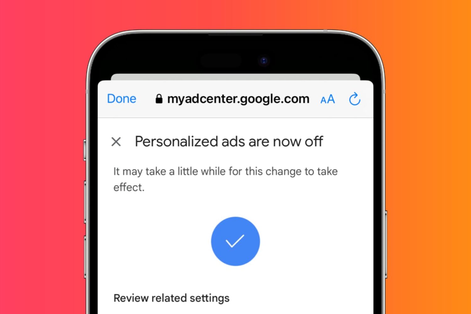 Turn off YouTube personalized ads and tracking