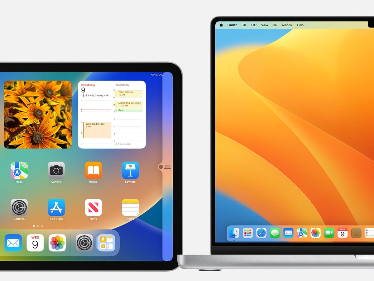 iPad and Mac kept side by side