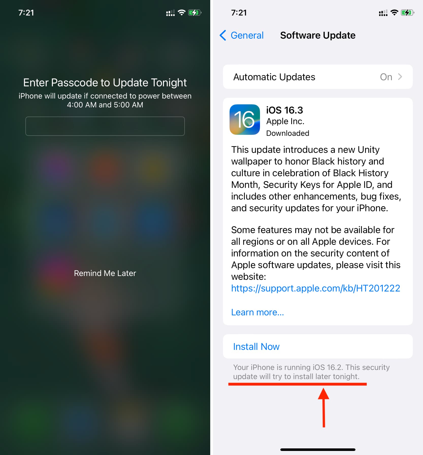 How To Automatically Install Iphone And Ipad Updates At Night