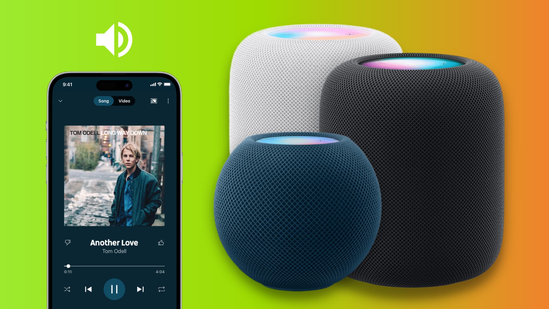 AirPlay audio to HomePod from iPhone