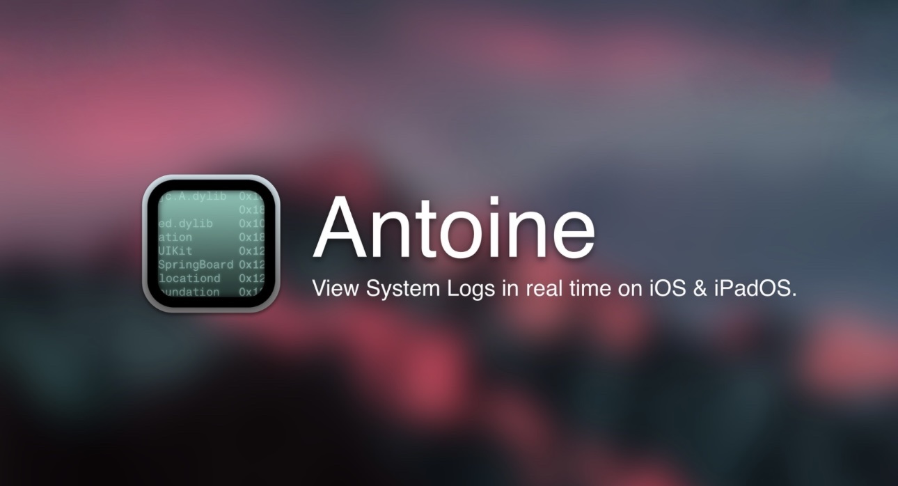 Antoine is a real-time system log viewer app for iOS 13.0-16.2 devices