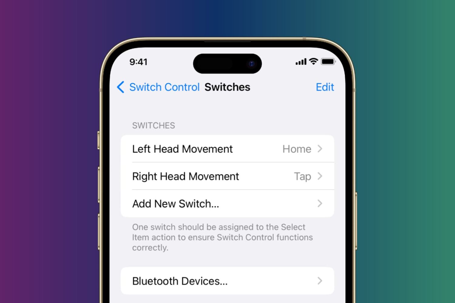 Control iPhone with left and right head movement