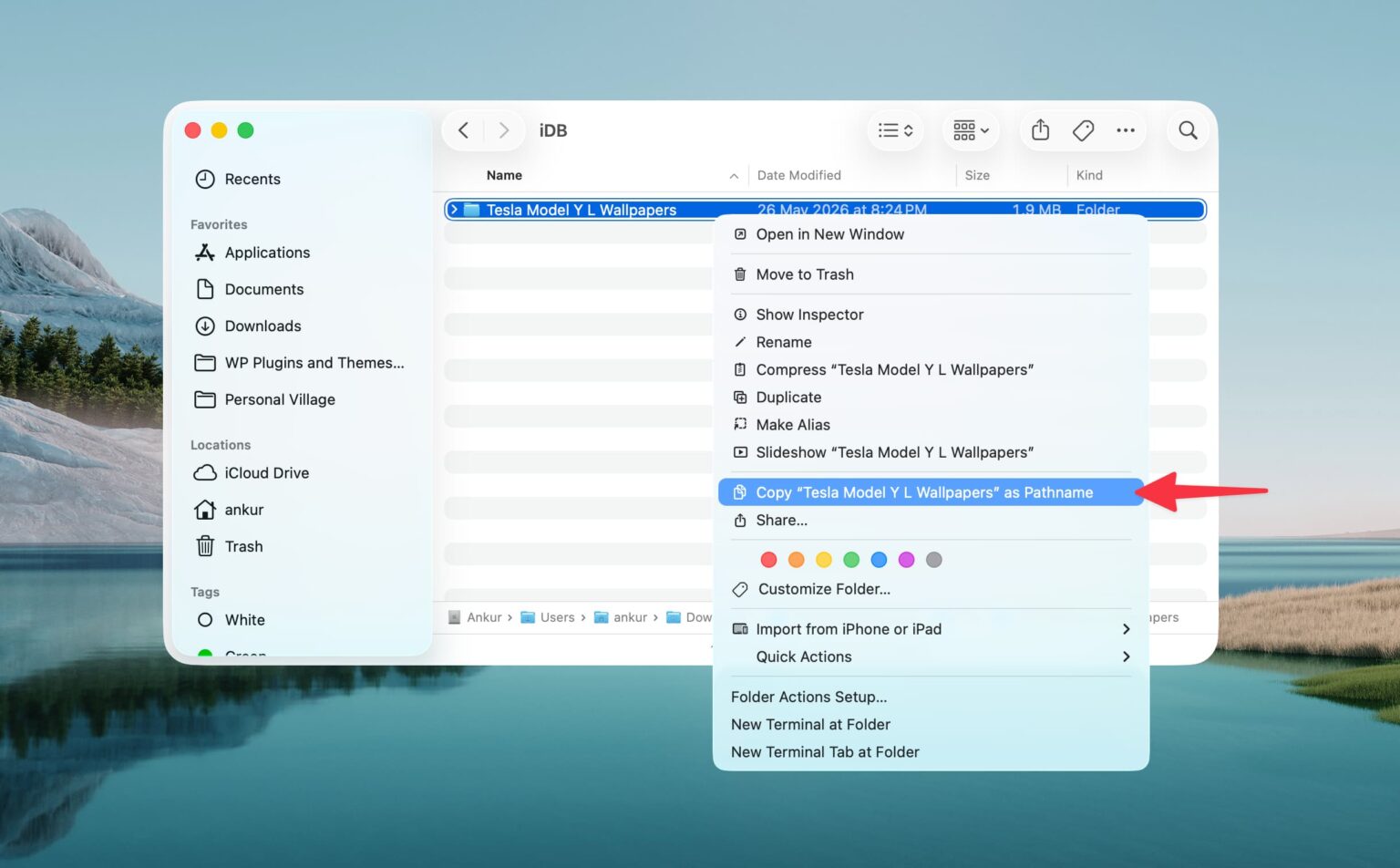 How to copy a file or folder’s complete path in Finder on Mac