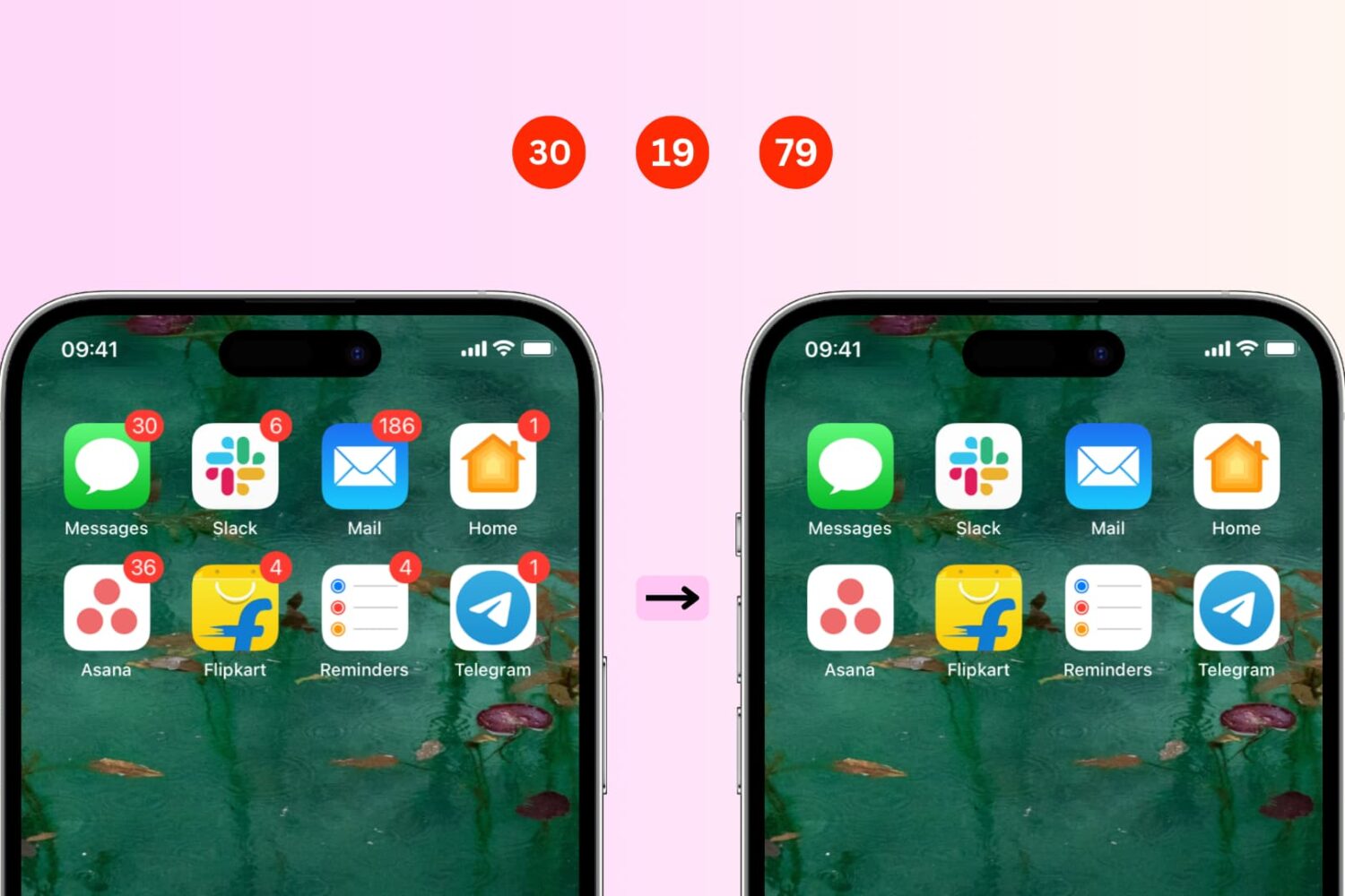 Remove red app badges from iPhone Home Screen