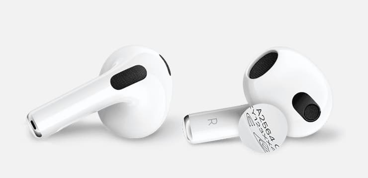 Serial number of individual AirPods printed on them