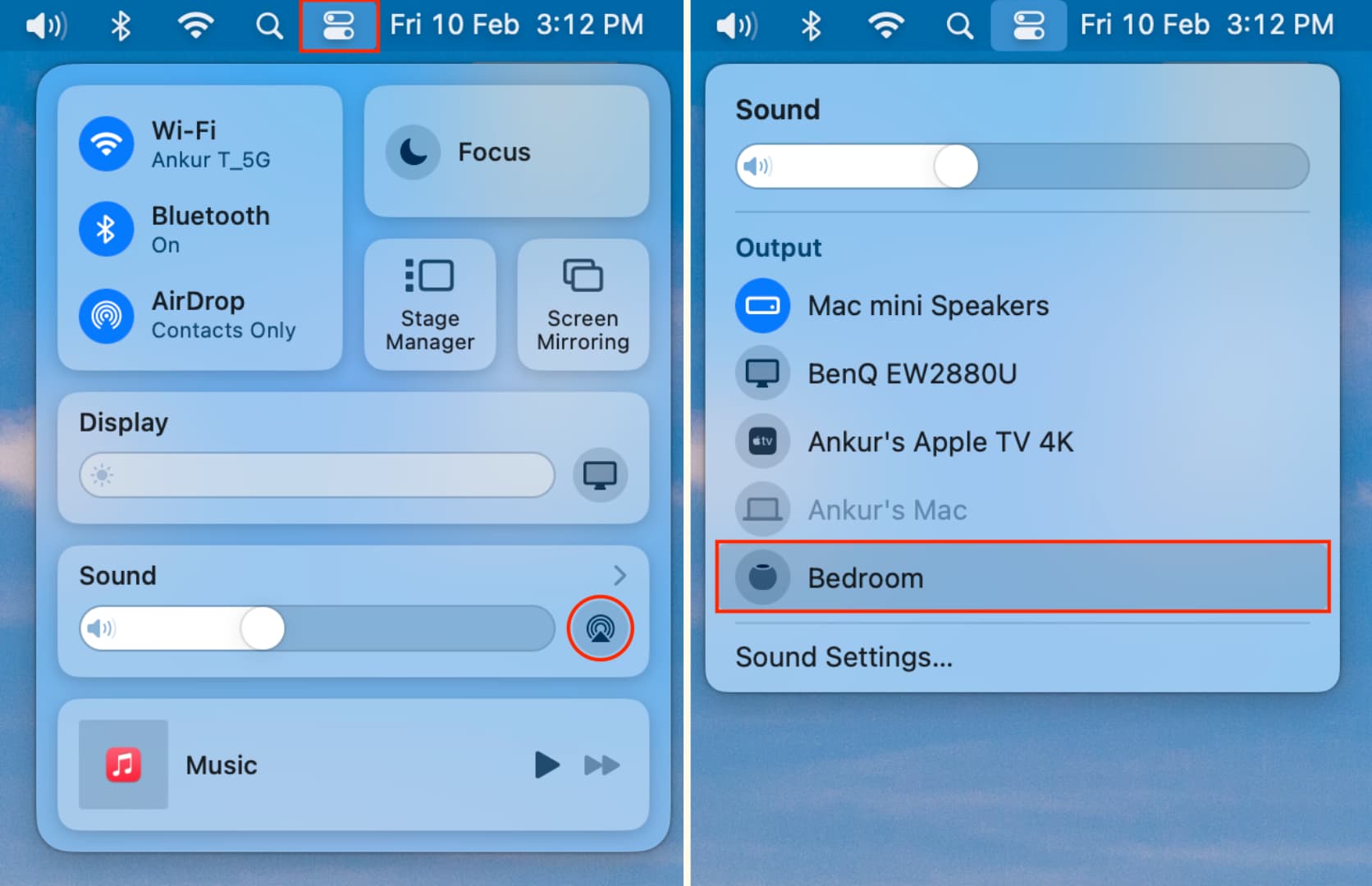 Use HomePod as speaker on Mac