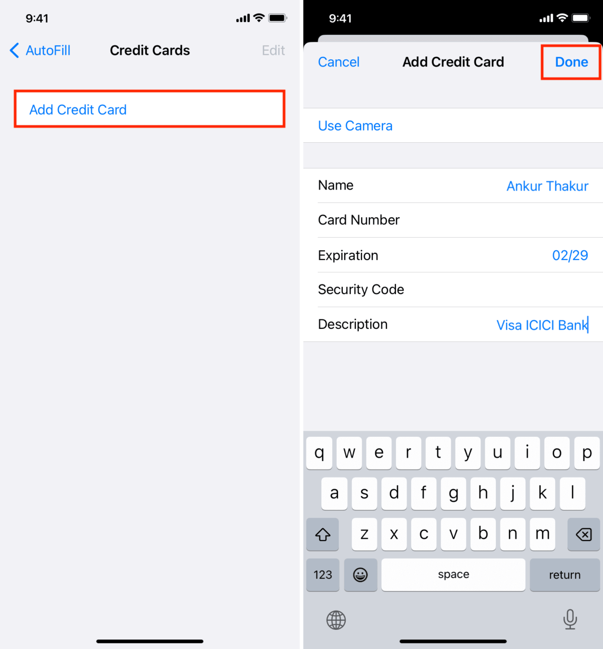 How to add or remove your credit card details from Safari