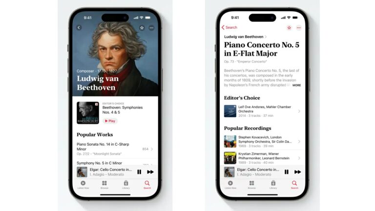 Pre-order the Apple Music Classical app ahead of March 28 launch