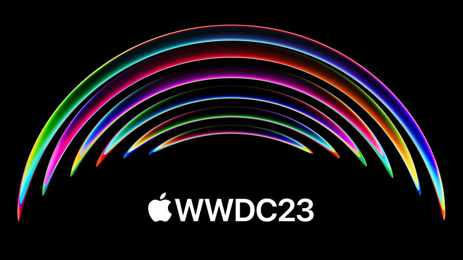 Invite graphics for Apple's WWDC 2023 event
